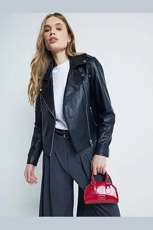 River Island Core Leather Biker