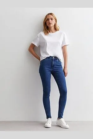 New Look Dark Mid Rise Skinny Jeans