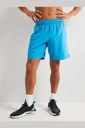 Under Armour Mens Training Tech Woven Wordmark Shorts - Blue
