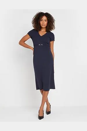 M&Co Buckle Detail Midi Dress