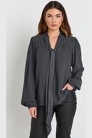 Long Tall Sally Tie Neck Top