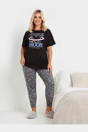Yours Curve The Moon And Back Cuffed Pj Set