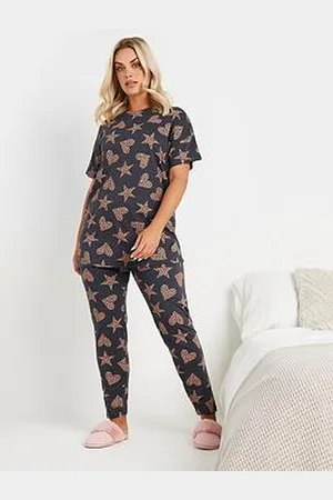 Yours Curve Animal Hearts And Stars Pj Set