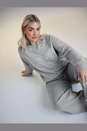 Yours Curve Seam Detail Soft Jumper
