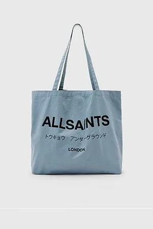 AllSaints Underground Logo Printed Tote Bag