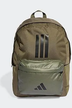 adidas Unisex Classic Back-To-School 3-Stripe Backpack - Green