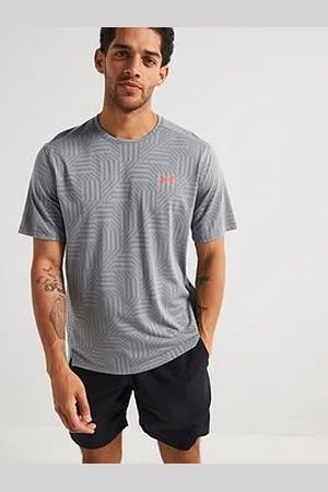 Under Armour Mens Training Tech Vent Geotessa T-Shirt - Grey