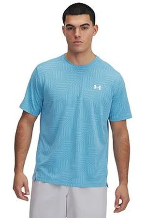 Under Armour Mens Training Tech Vent Geotessa T-Shirt - Blue