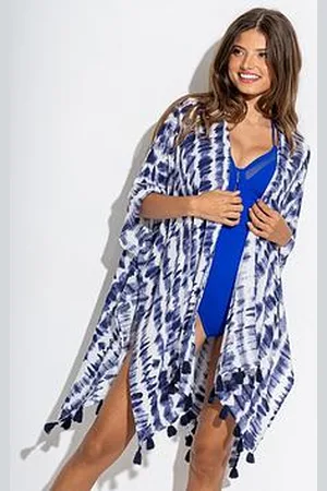 Pour Moi Woven Tassel Kimono