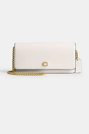 Coach Evie Leather Long Wallet With Chain