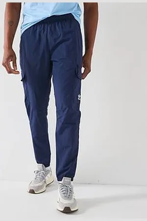adidas Mens Trefoil Essentials Woven Cargo Pant - Navy