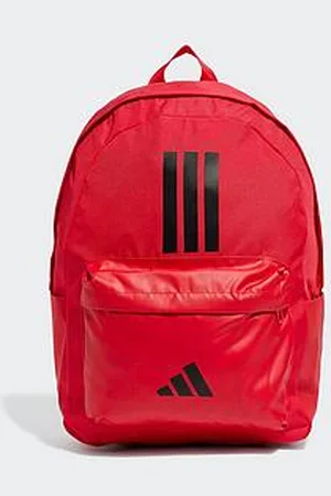 adidas Unisex Classic Back-To-School 3-Stripe Backpack - Red
