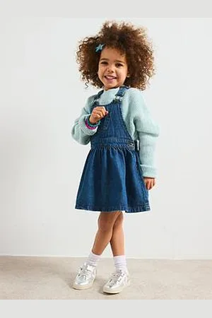 Very Girls Denim Pinny Dress