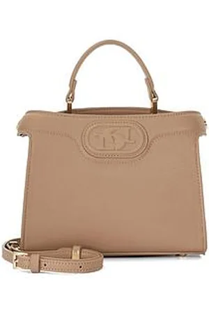 Dune Daily Embossed Logo Tote Bag - Taupe