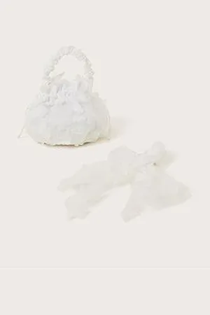 Monsoon Girls Communion Pouch Hair Set
