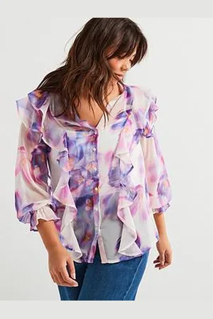 Very Ruffled Blouse - Floral