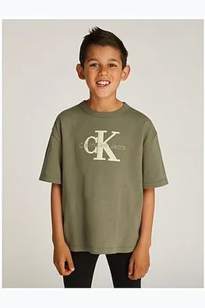 Calvin Klein Boys Outlined Fleece Mono T-Shirt