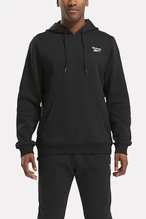 Reebok Mens Identity Small Logo Fleece Hoodie