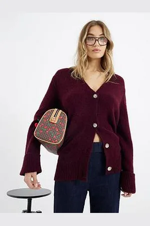 River Island Midi Length Button Cardigan - Dark