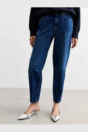 New Look Denim Barrel Leg Jeans - Dark
