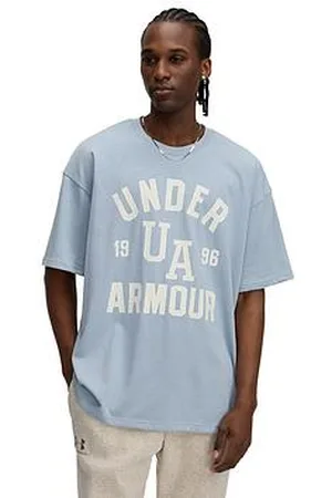 Under Armour Mens Training Heavyweight Varsity Oversized T-Shirt - Blue