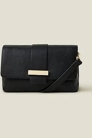 Accessorize Leather Metal Bar Cross Body