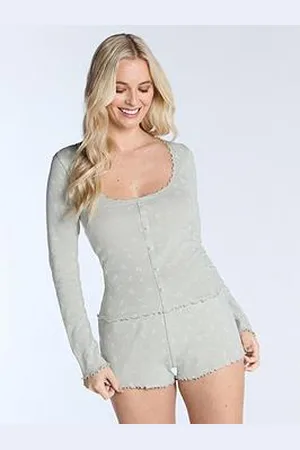 Boux Avenue Ditsy Floral Pointelle Ls Set - Sea
