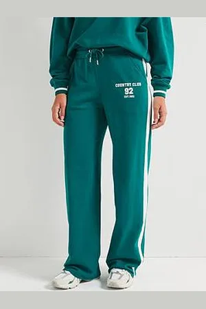 Very Country Club Wide Leg Side Stripe Jogger