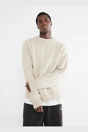 River Island Cross Hatch Cable Knitted Jumper - Beige