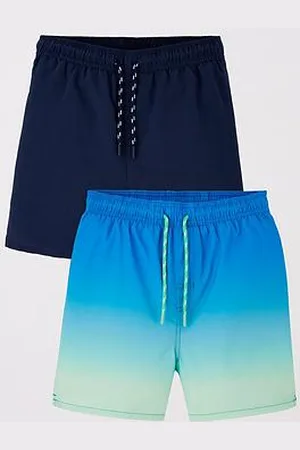 Very Boys 2 Pack Ombre And Navy Swimshort
