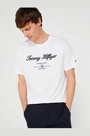 Tommy Hilfiger Regular Fit Embroided Script Logo T-Shirt