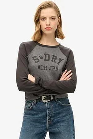 Superdry Athletic Essentials Rib Slim Long Sleeve Top