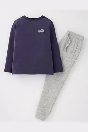 Everyday Basic Boys Long Sleeve T-Shirt And Printed Jog Set