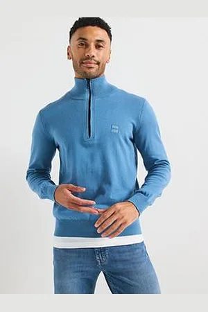 HUGO BOSS Kanobix S Regular Fit 1/4 Zip Knitted Jumper