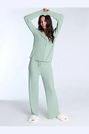 Boux Avenue Rib Modal Pant - Sage