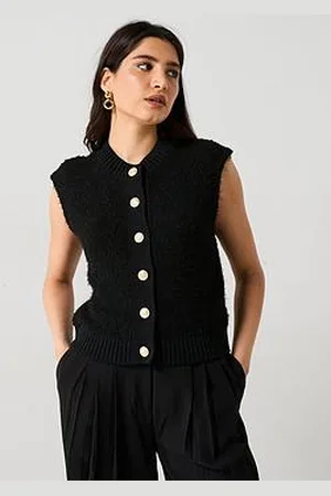 MANGO Button Tank Top