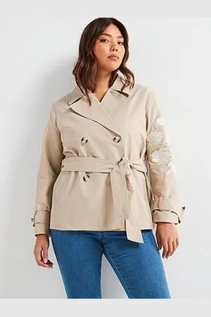 Very Cropped Trench Embroidered Jacket