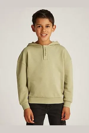 Calvin Klein Boys Embroidered Ck Logo Terry Hoodie