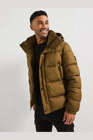 HUGO BOSS Omaris Regular Fit Quilted Hooded Jacket