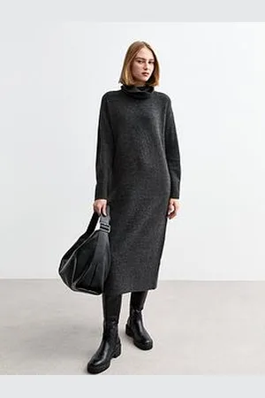 New Look Roll Neck Midi Jumper Dress
