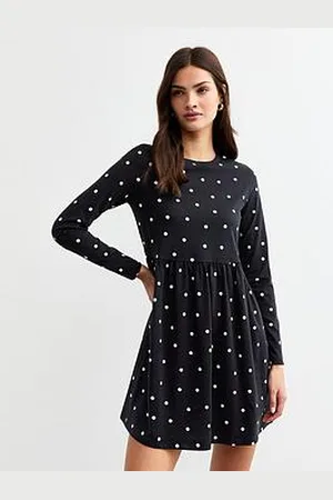 New Look Spotted Mini Smock Dress