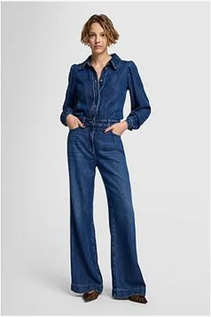 7 for all Mankind Tailored Denim Jumpsuit Go Better