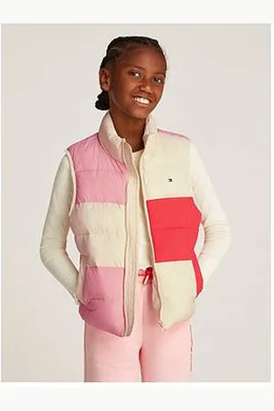 Tommy Hilfiger Girls Colour Block Padded Vest Gilet