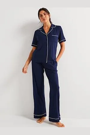 Very Short Sleeve Wide Leg Revere Set