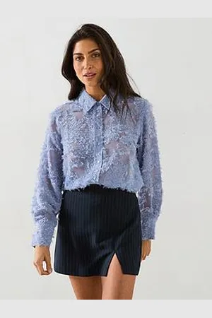 Very Floral Jacquard Longline Shirt