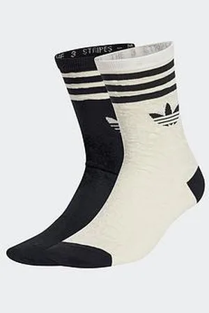 adidas Unisex Snake Crew Socks 2 Pairs - White
