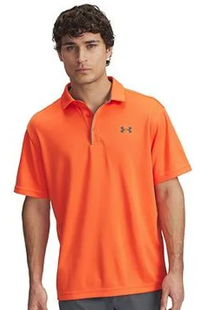 Under Armour Mens Golf Tech Polo - Red