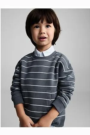 MANGO Younger Boys Striped Sweat Top