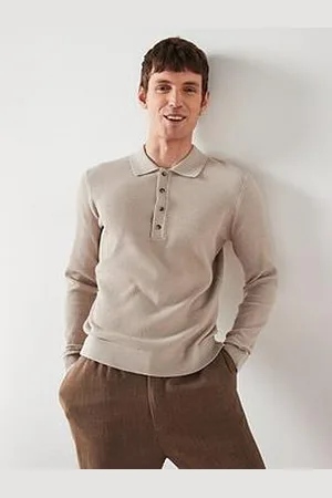 MANGO Antiguas Long Sleeved Relaxed Fit Polo Shirt