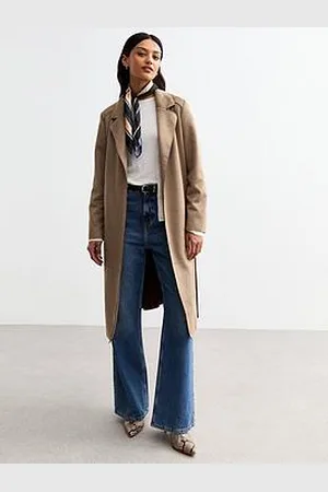 New Look Tan Unlined Belted Faux Suede Jacket